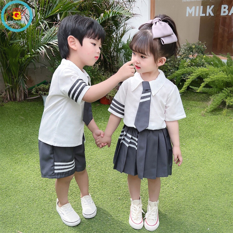 Iq KIds Bộ Đồng Phục Học Sinh JK Thời Trang Mùa Hè Nổi Tiếng Trực Tuyến Dành Cho Bạn Gái