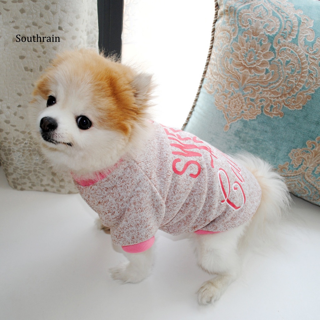 Áo Sweater Mềm Mại In Họa Tiết Chữ Giữ Ấm Mùa Đông Dành Cho Cún Cưng