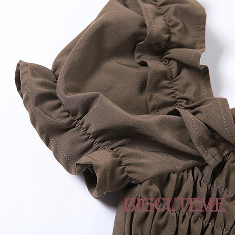 Áo Croptop Trễ Vai Tay Ngắn Thời Trang Mùa Hè Xinh Xắn Cho Nữ