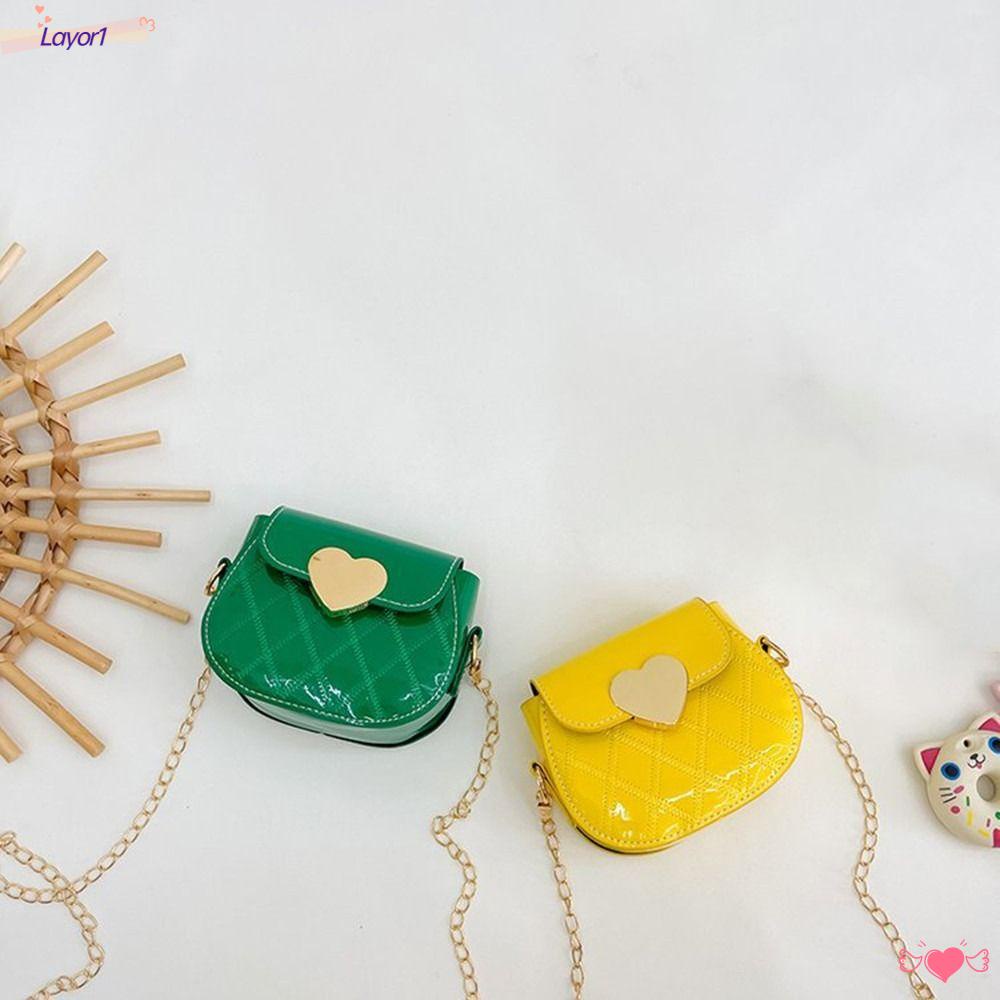 1 1 Túi Đựng Tiền Xu Họa Tiết Trái Tim Dễ Thương Cho Bé