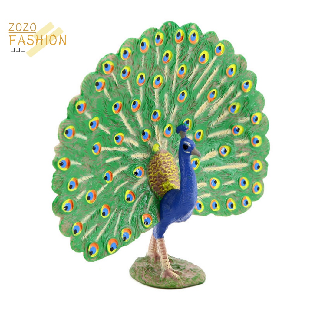 Mô Hình Chim Công Bằng PVC Kích Thước Nhỏ Dùng Giáo Dục