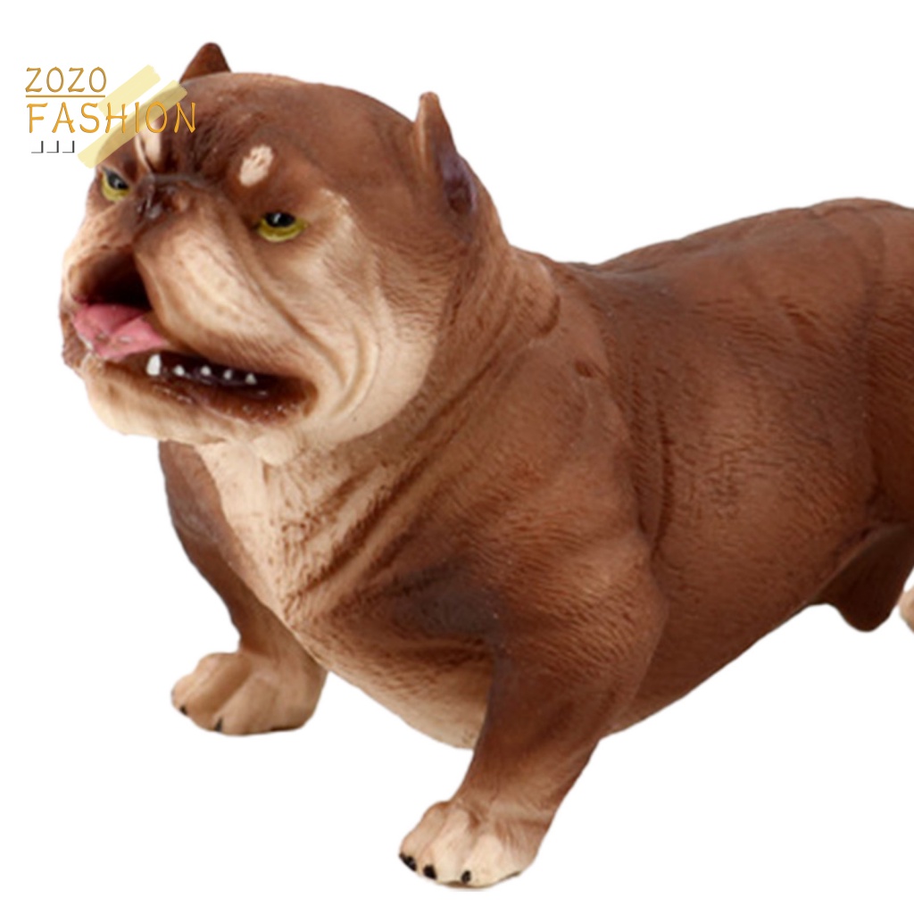 Mô Hình Chó Pitbull Mini Dễ Thương Cho Bé