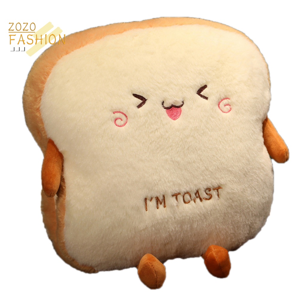 Gối Nhồi Bông Hình Bánh Mì Thân Thiện Với Môi Trường Dùng Trang Trí Phòng Trẻ Em