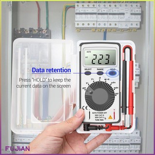 Mini Digital Multimeter Aneng An101 Tester Dc/Ac Voltage Current Lcd Meter Professional Testers With Test Lead [B/13]