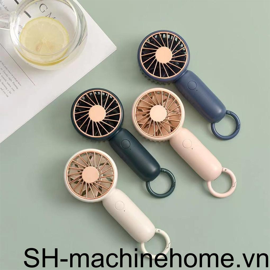 Quạt Làm Mát Cầm Tay Không Dây Có Móc Khóa Có Thể Sạc Lại