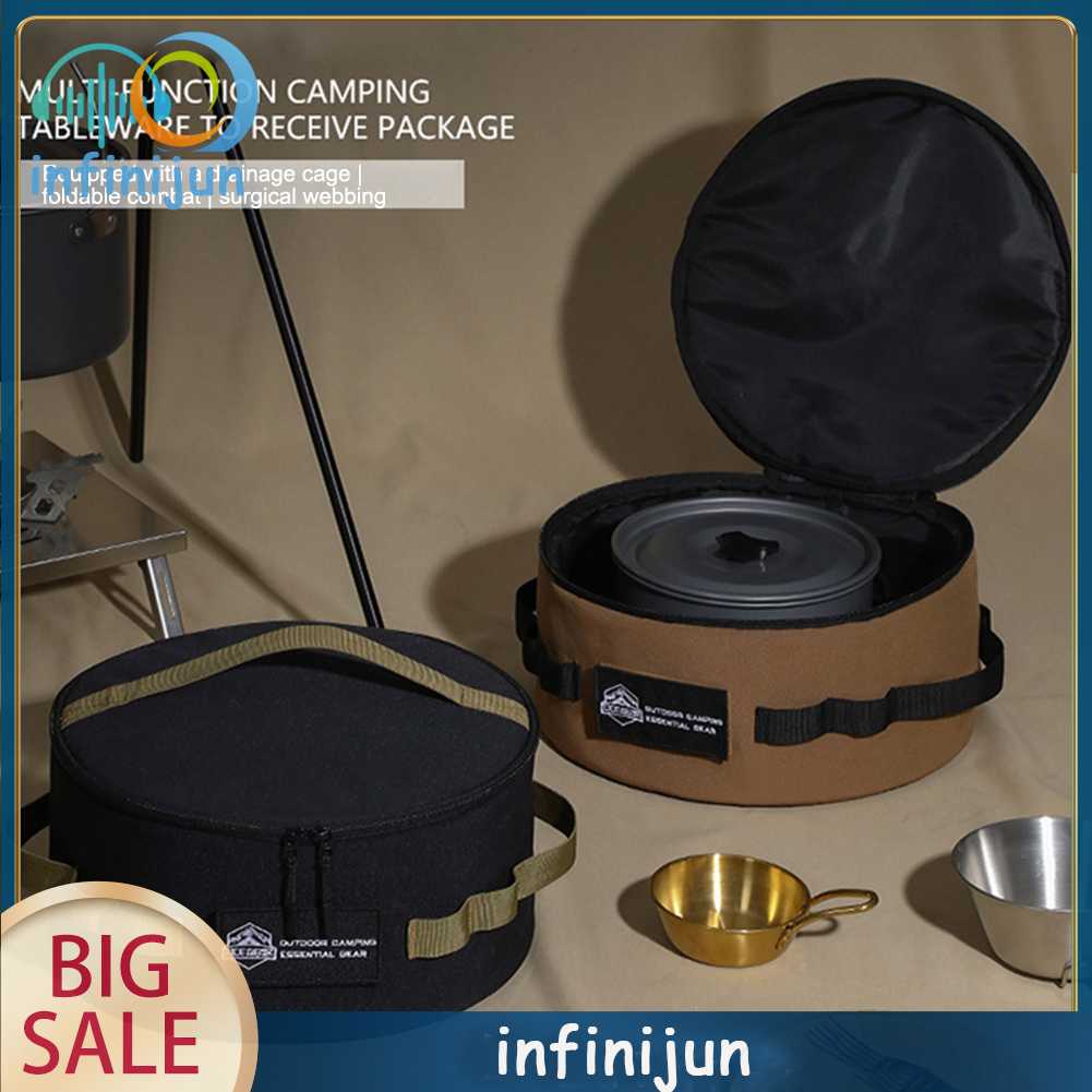 Túi Đựng Dụng Cụ Nấu Ăn Cắm Trại Chống Rơi Vỡ Giá Đỡ