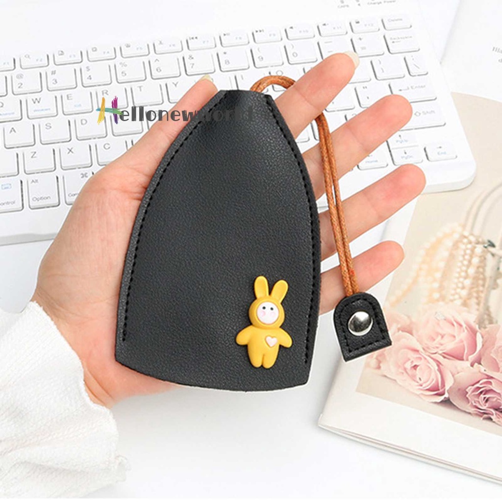 Set 4 Vỏ Bọc Chìa Khóa Xe Hơi Bằng Da PU In Họa Tiết Hoạt Hình Dễ Thương Ốp