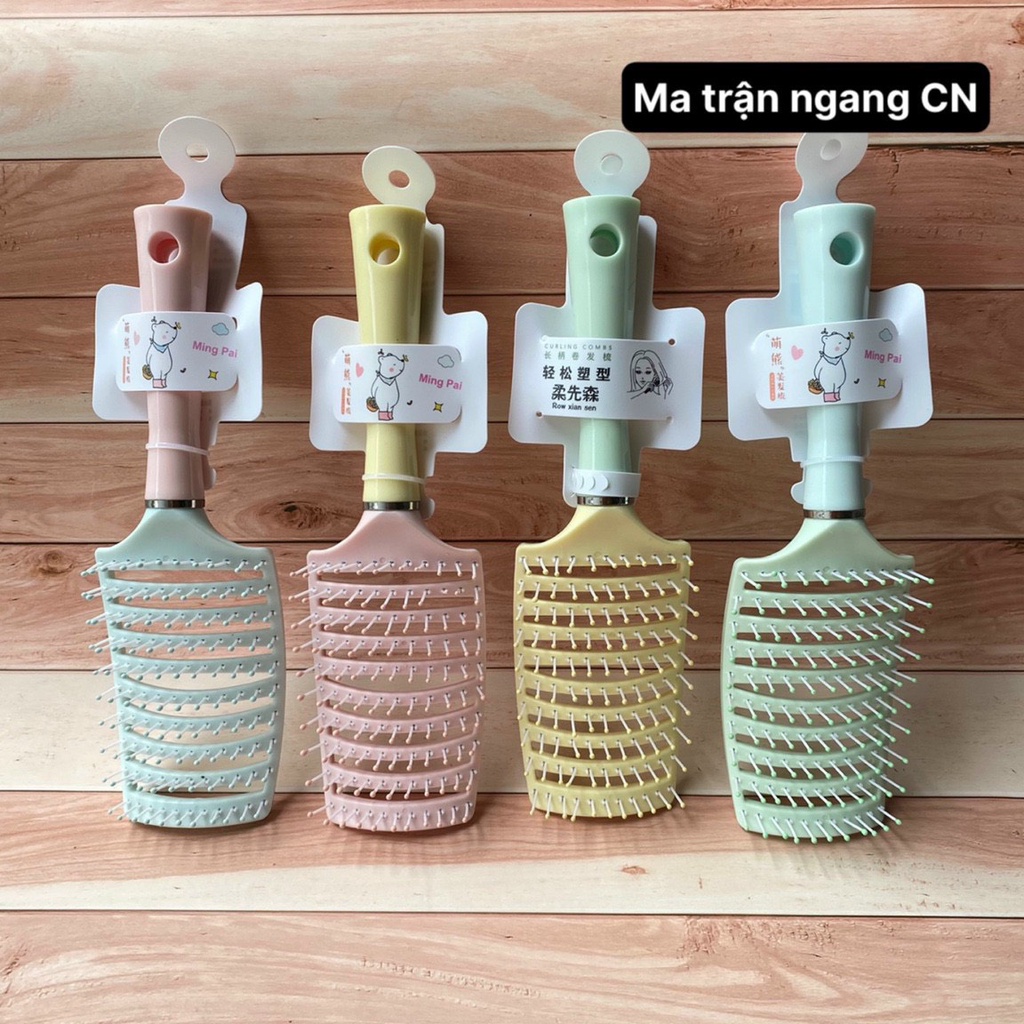 Lược Cong Chải Tóc Uốn, Tạo Lọn Tóc Có Đầu Massage
