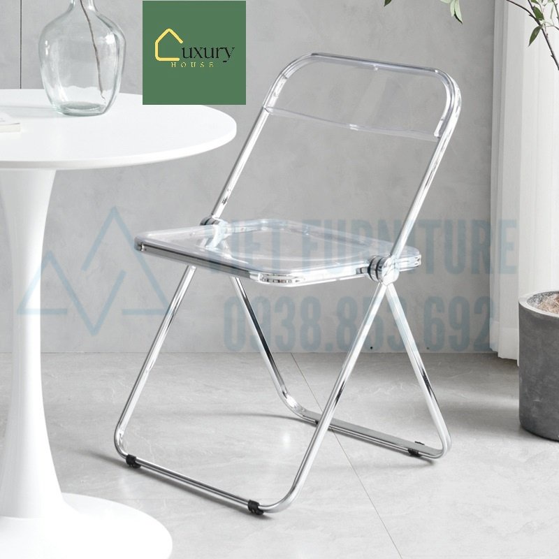 Ghế Crytal siêu cá tính và độc đáo, Thiết kế trong suốt bắt mắt, Sử dụng được với nhiều nục đích ghế ăn , ghế cafe...