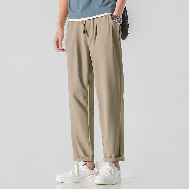 Quần Dài Thể Thao Ống Đứng Dây Rút Thời Trang Mùa Hè Cho Nam