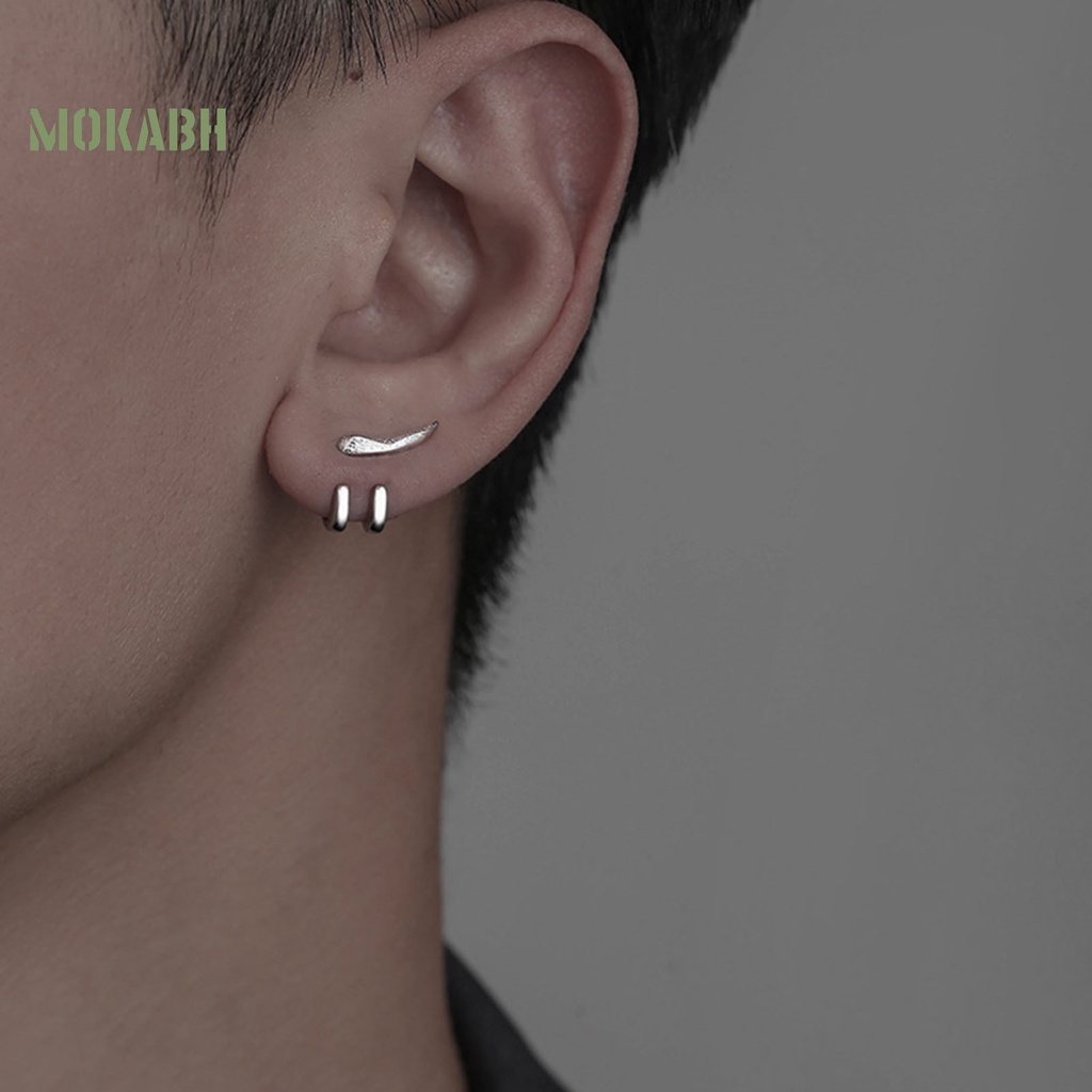 Bông Tai Dạng Móc 2 Móng Vuốt Đơn Giản Cá Tính Thời Trang Punk Hip Hop Có Thể Tháo Rời Làm Quà Tặng Cho Nam