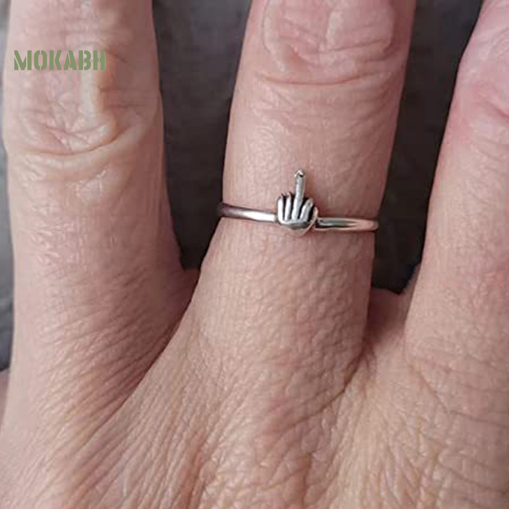 Nhẫn Thời Trang Hip Hop Punk Tối Giản Vui Nhộn Cho Nam Và Nữ