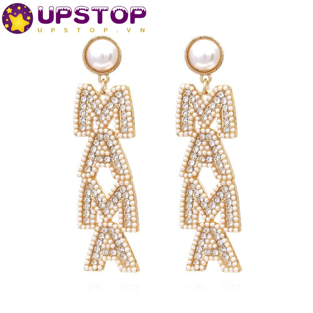 2 Bông Tai Chữ MAMA Cá Tính