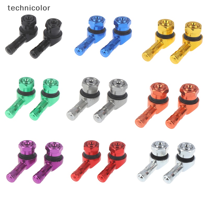 Set 2 Van Bánh Xe Máy CNC Góc 90 Độ Bằng Nhôm