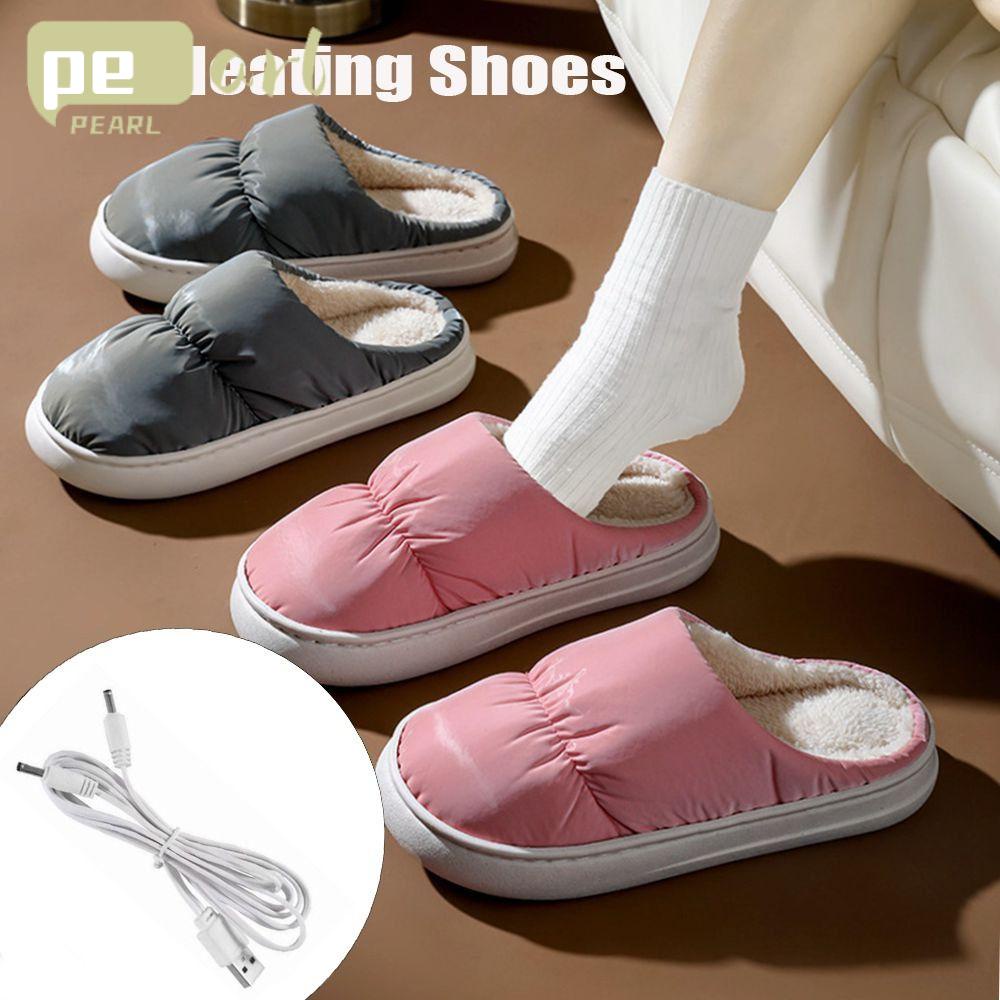 .Giày Sưởi Ấm Chân Sạc USB Thoải Mái Có Thể Giặt