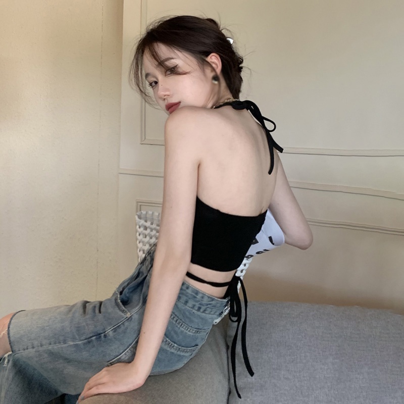 Áo hai dây Ôm Dáng Có Mút Đệm Ngực Phong Cách Mỹ Quyến Rũ Dành Cho Nữ