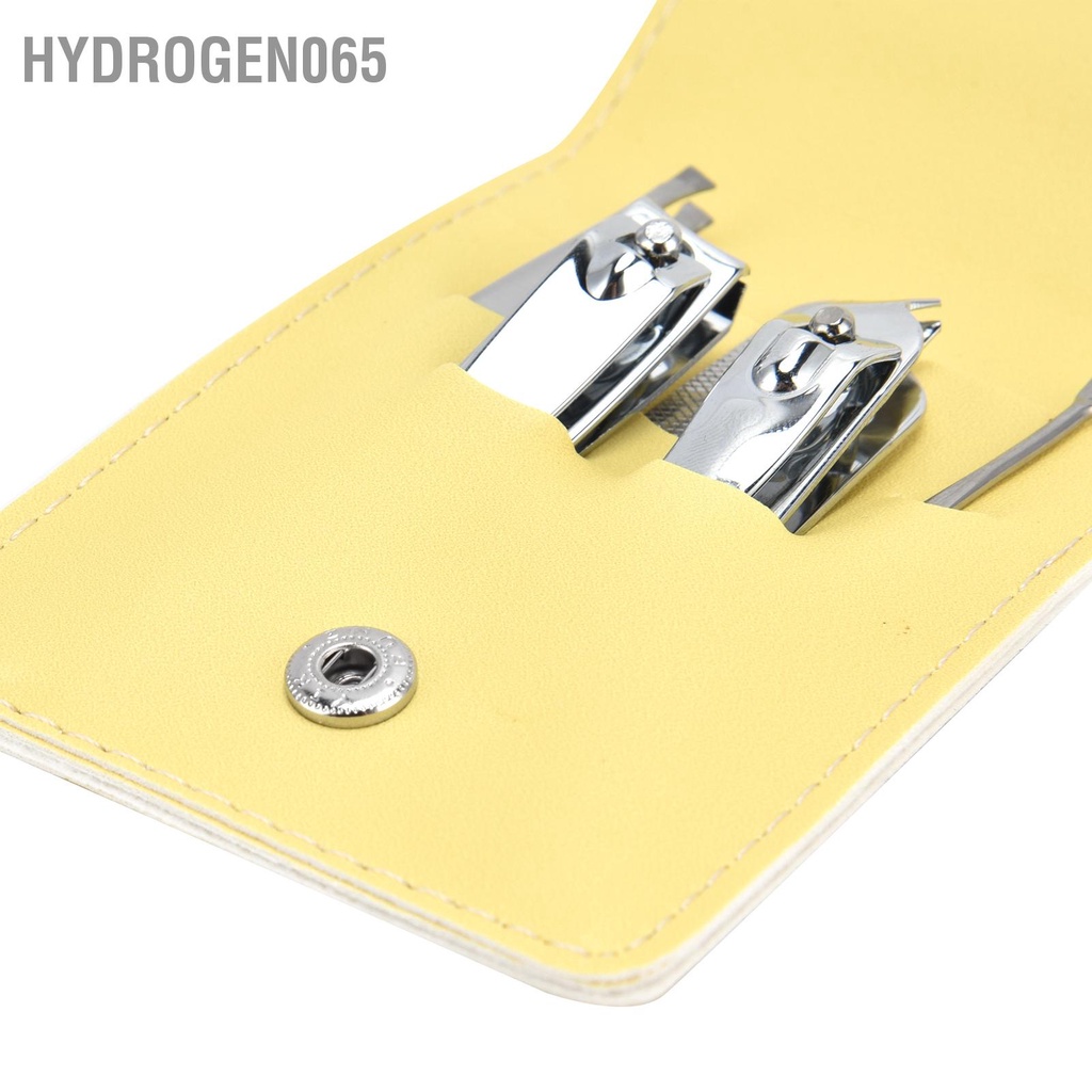 Hydrogen065 5 Cái/bộ Bộ Bấm Móng Tay Bằng Thép Không Gỉ Dụng Cụ Làm Di Động Dũa Cắt Tỉa Lông Mày