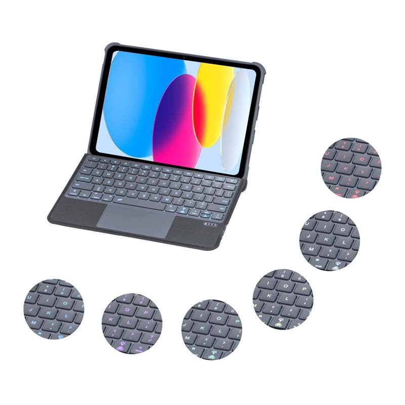 Bao Da Máy Tính Bảng Có Bàn Phím Cho iPad 10th Gen 2022 / iPad Air 5 / Air 4 / Air 3 / Pro 10.5