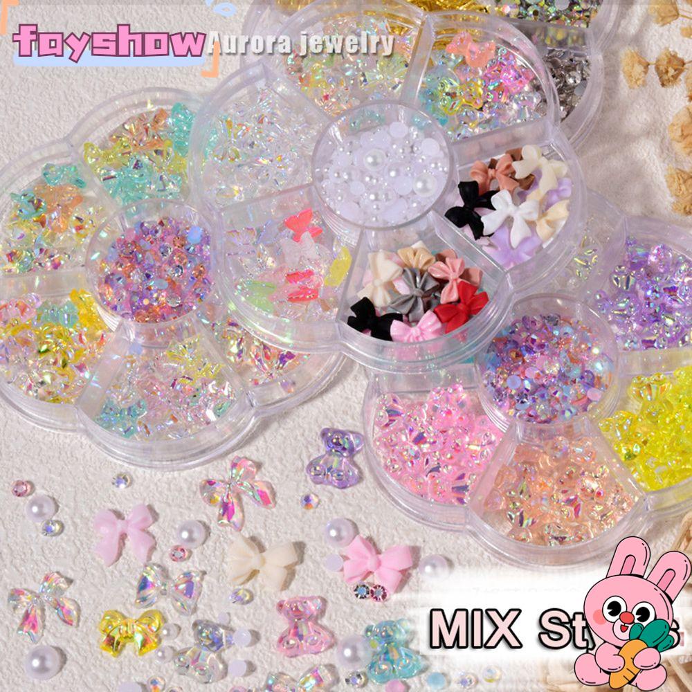 Phụ Kiện Trang Trí Móng DIY Hình Kẹo Lollipop Và Bươm Bướm Dễ Thương