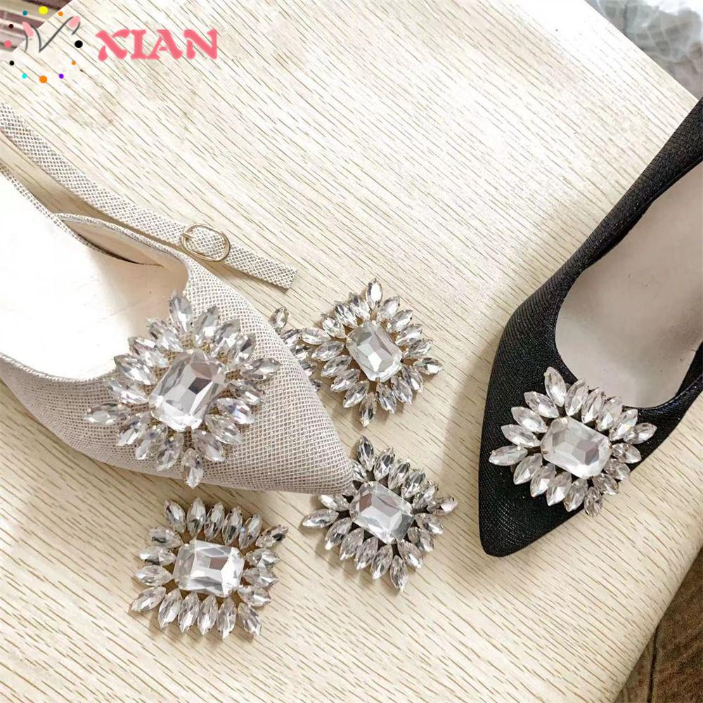 Xiantin Kẹp Kim Loại Hình Giày Cao Gót Cho Cô Dâu
