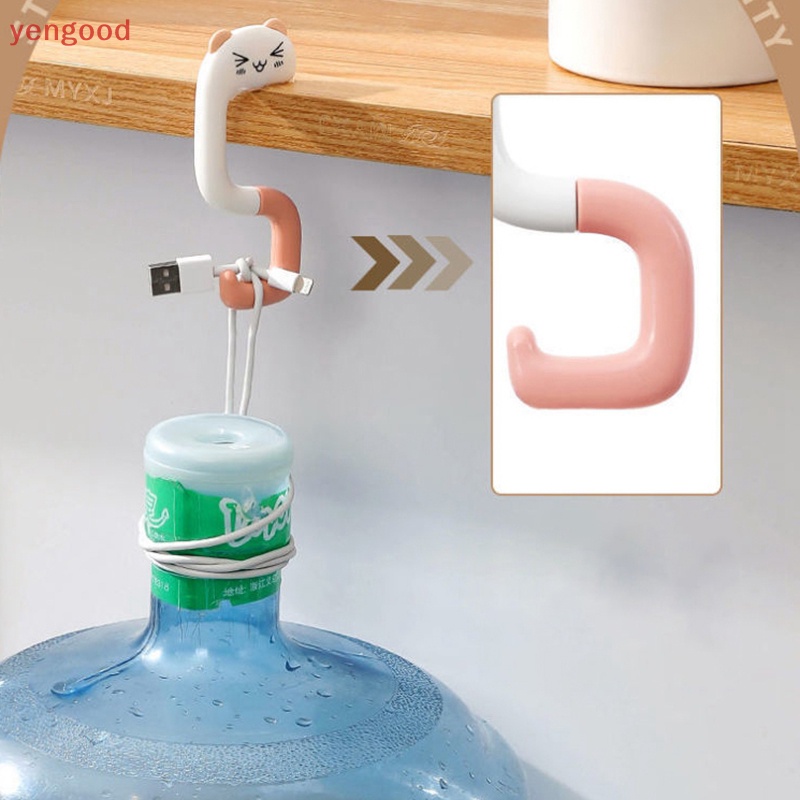 Dpfksp Du Lịch Túi Nhựa Di Động Dễ Thương Móc Treo Trang Trí Bàn Ví Túi Móc Treo Tường Giá Đỡ Túi Xách Móc Treo