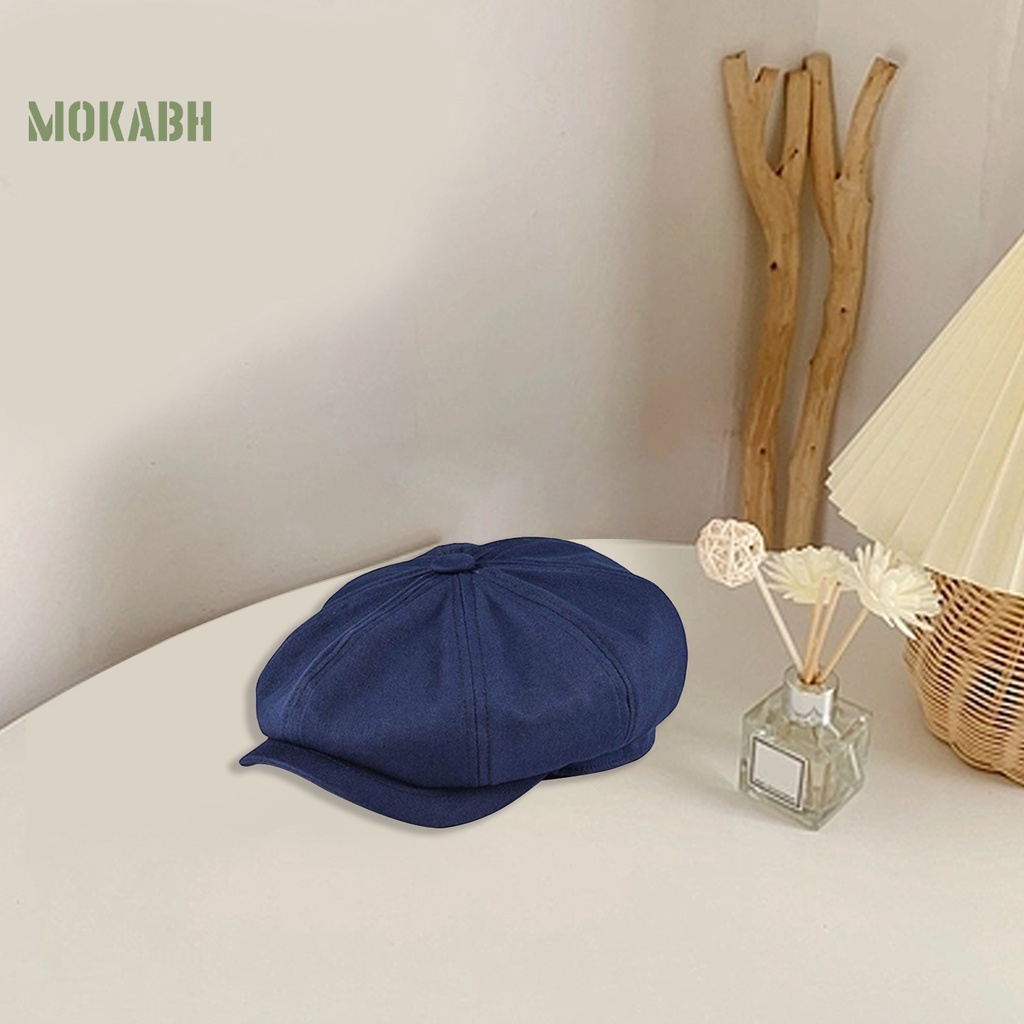 [Mok Abh] Mũ Beret Phong Cách Anh Quốc Cổ Điển Thoáng Khí Chống Nắng Thời Trang
