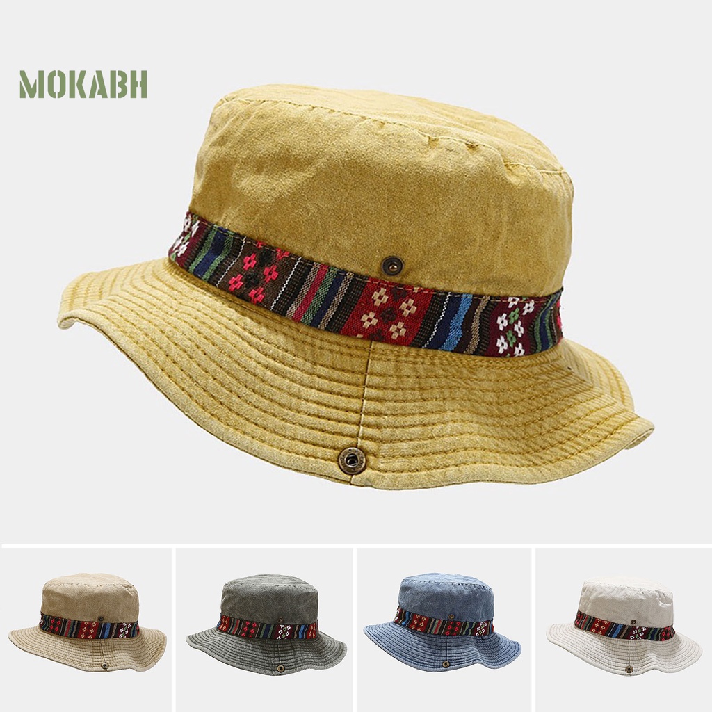 Abh Mũ Tai Bèo Họa Tiết Hình Học Có Thể Điều Chỉnh Kích Thước Cho Nam Và Nữ