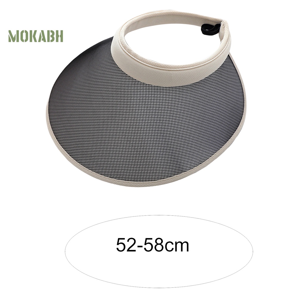 Mũ Chống Nắng Vành Rộng Hở Chóp Bằng Vải Lanh Độ Bền Cao Thoải Mái Có Thể Điều Chỉnh