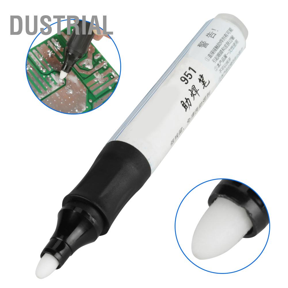 Dustrial 1Pc 13Cm 951 Hàn Nhựa Thông Lượng Bút Chất Rắn Thấp KHÔNG Sạch Cho Tấm Pin Năng Mặt Trời