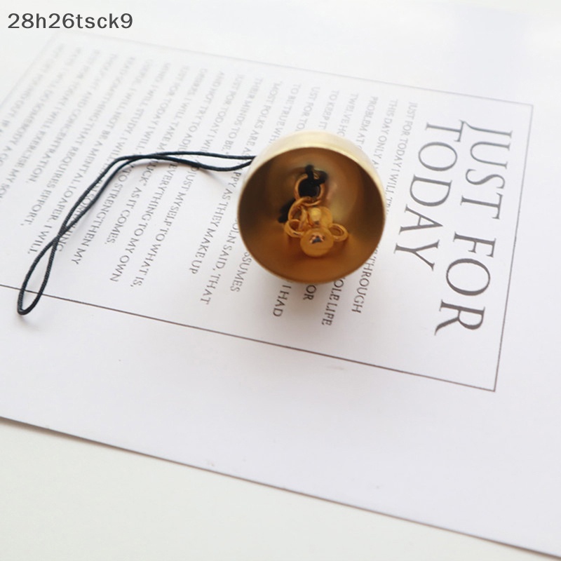 28h26tsck9 DIY Brass Mini chuông giáng sinh kim loại Chuông trang trí mặt dây chuyền cửa chuông DIY Craft @ # yhh