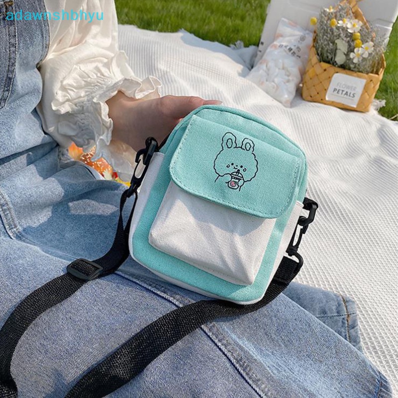 Túi Xách Đeo Vai Vải Bạt In Hoạt Hình Thời Trang Nữ Cá Tính