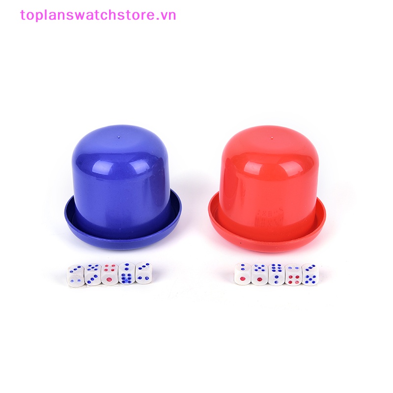 Hộp Xí Ngầu 10mm d6 * 5 Dùng Để Chơi Game