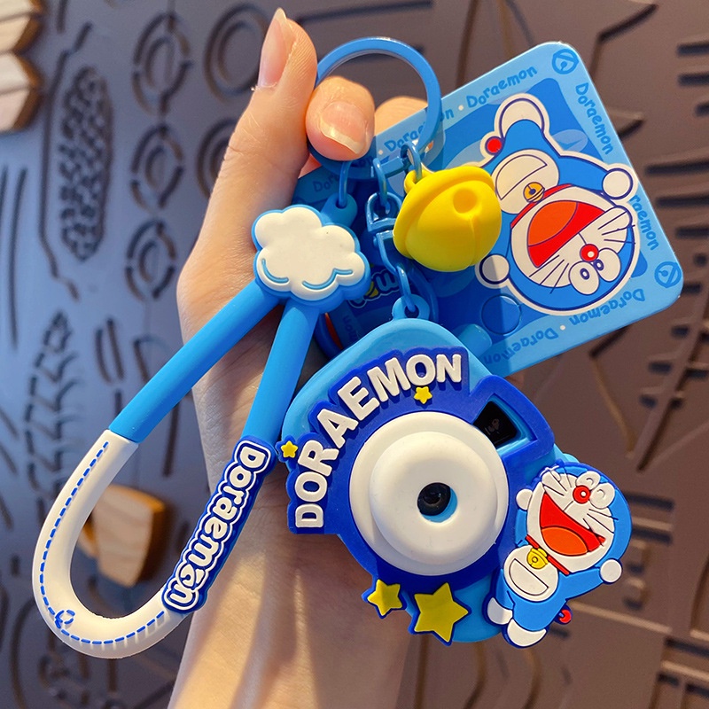 Móc Khóa Hình Máy Ảnh Doraemon Đầu To Dễ Thương