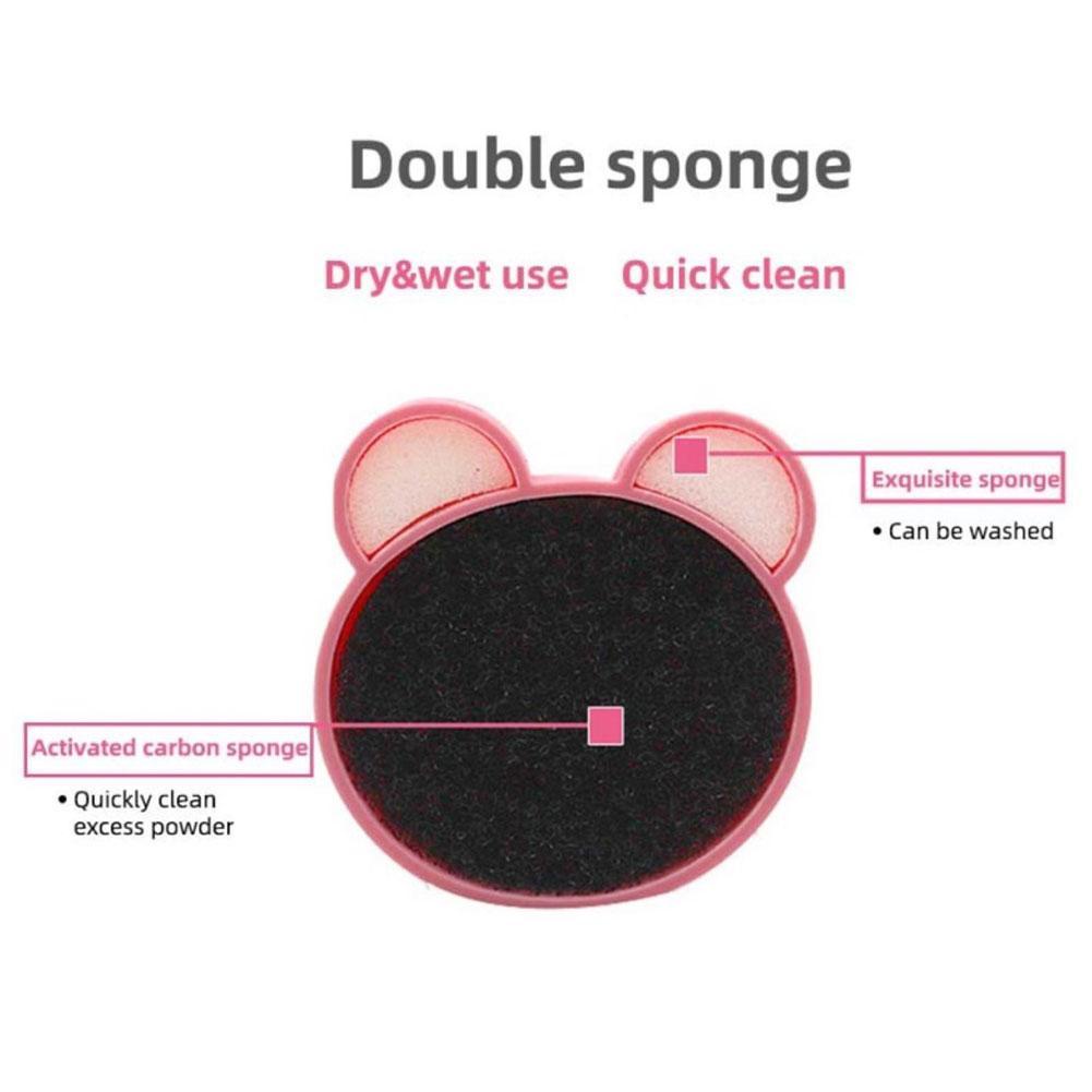 Dụng Cụ Vệ Sinh Cọ Trang Điểm Hình Gấu Dễ Thương C8K3