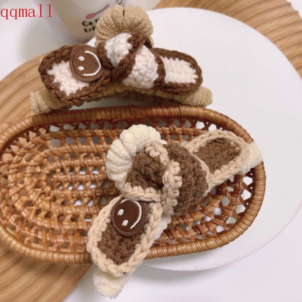 Kẹp Tóc Nơ Dệt Kim Hình Mickey Minnie Dễ Thương Thời Trang Thu Đông