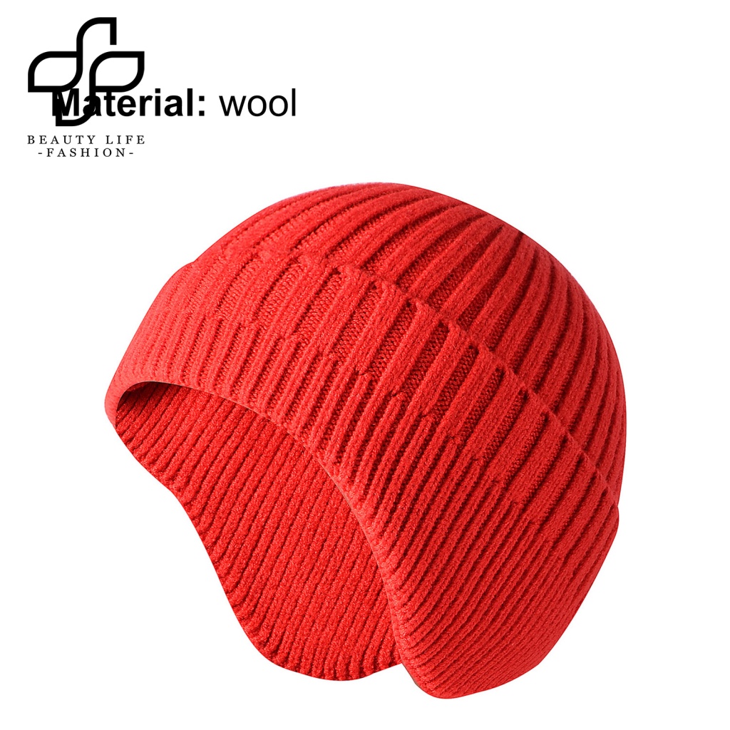 Nón Len Trùm Tai Giữ Ấm Màu Trơn Dành Cho Cặp Đôi