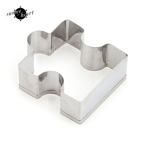 Set 4 Khuôn Làm Bánh Quy Hình Mảnh Ghép Bằng Thép Không Gỉ