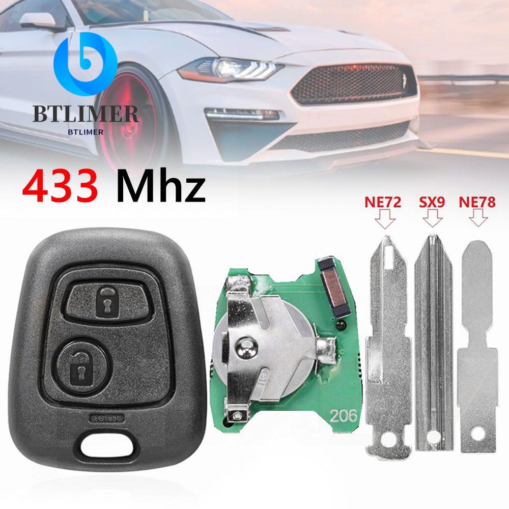 Chìa Khóa Điều Khiển Từ Xa 2 Nút ID46 Cho Xe Peugeot