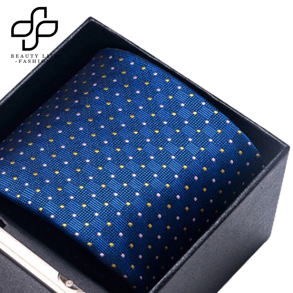 Bộ 4 Kẹp Cà Vạt / Khăn Quàng Cổ In Họa Tiết Sang Trọng Thời Trang Cho Nam