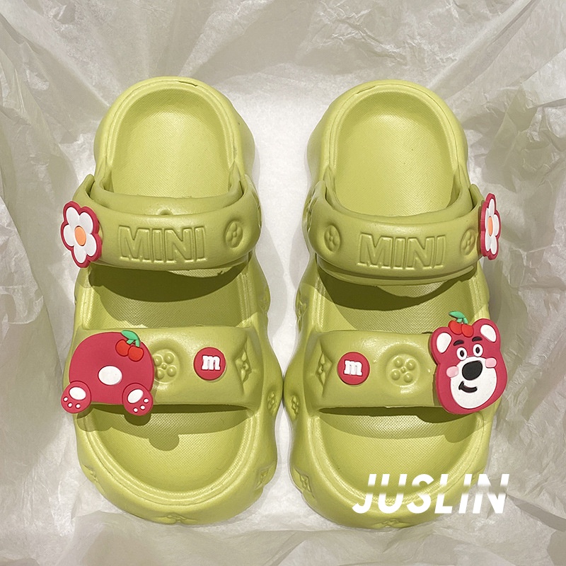 JUSLIN dép dép nữ dép bánh mì nữ dép bánh mì nữ 2023 NEW 060501