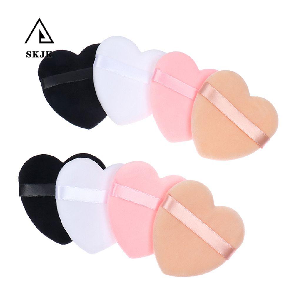 Mút Trang Điểm Trái Tim Chất Liệu Nhung Cotton Mềm Mại Tiện Dụng