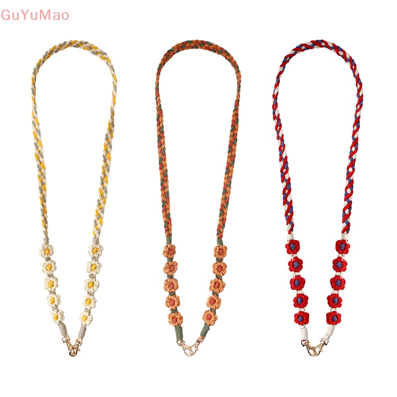 [cxGUYU] Dây Đeo Điện Thoại Dài Đeo Chéo Hình Hoa Cúc Nhỏ Có Kẹp Chống Thất Lạc PRTA