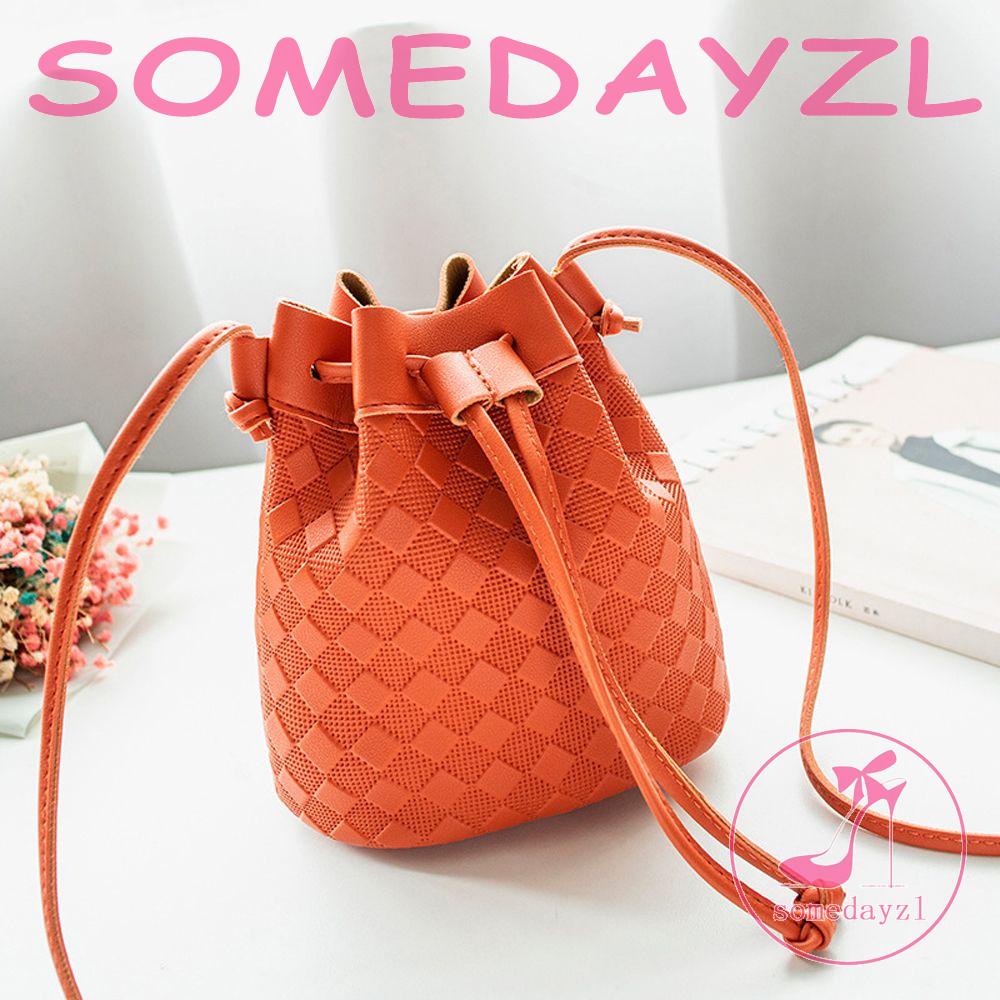 Túi Xách Da Pu Họa Tiết Sọc Caro Phong Cách Vintage Hợp Thời Trang Cho Nữ