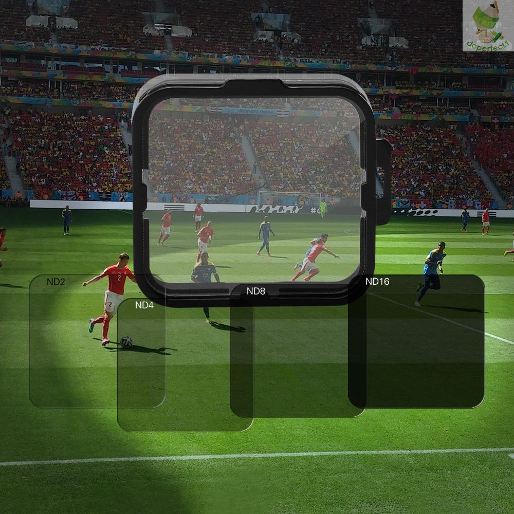 Andoer Square ND Lens Filter Protector Kit Set(ND2/ND4/ND8/ND16) Replacement for  4/3+/3 w/ Mounting Frame Holder   Came-6.5