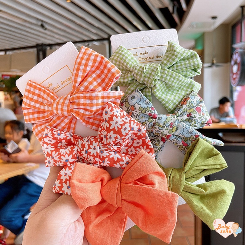 Kẹp Nơ Vải Xinh Xắn Cho Bé Gái