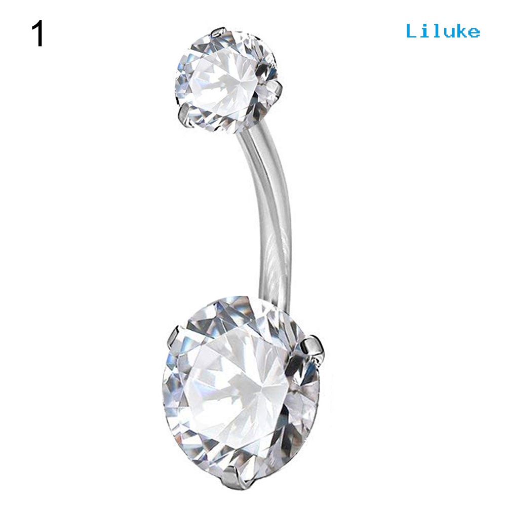 Khuyên Rốn Đính Đá Zircon Thời Trang Cho Nữ