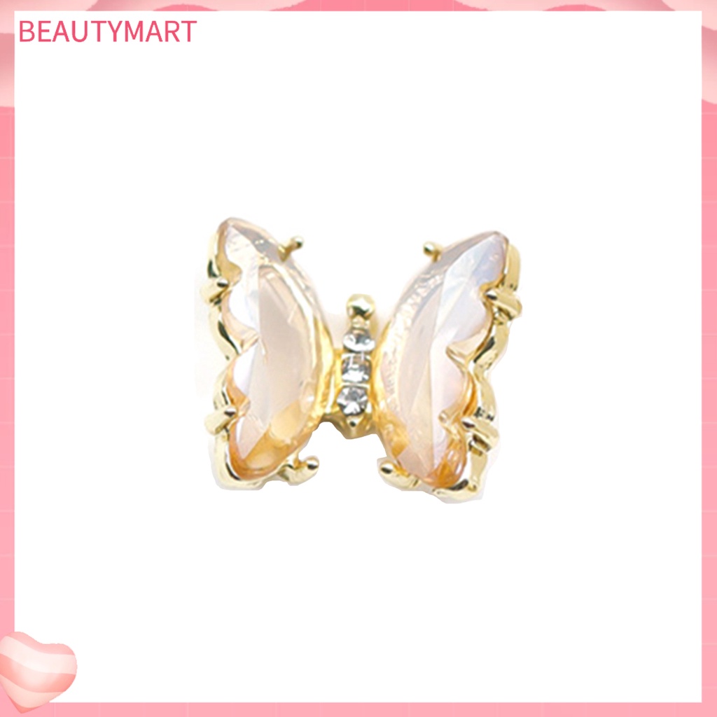 Đá Zirconia Trong Suốt Họa Tiết Bướm 3D Đính Móng Nghệ Thuật