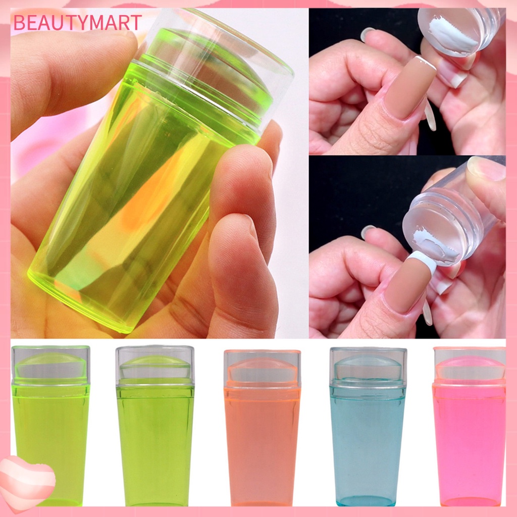 Dụng Cụ In Dấu Trang Trí Móng Tay Bằng Silicon Trong Suốt Không Biến Dạng