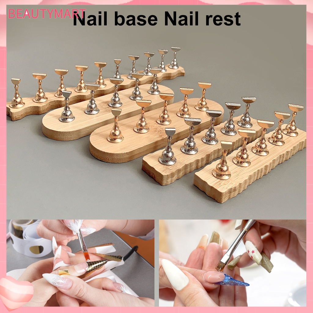 1 Bộ Giá Đỡ Móng Tay Giả Bằng Hợp Kim Hấp Thụ Mạnh Dùng Trưng Bày