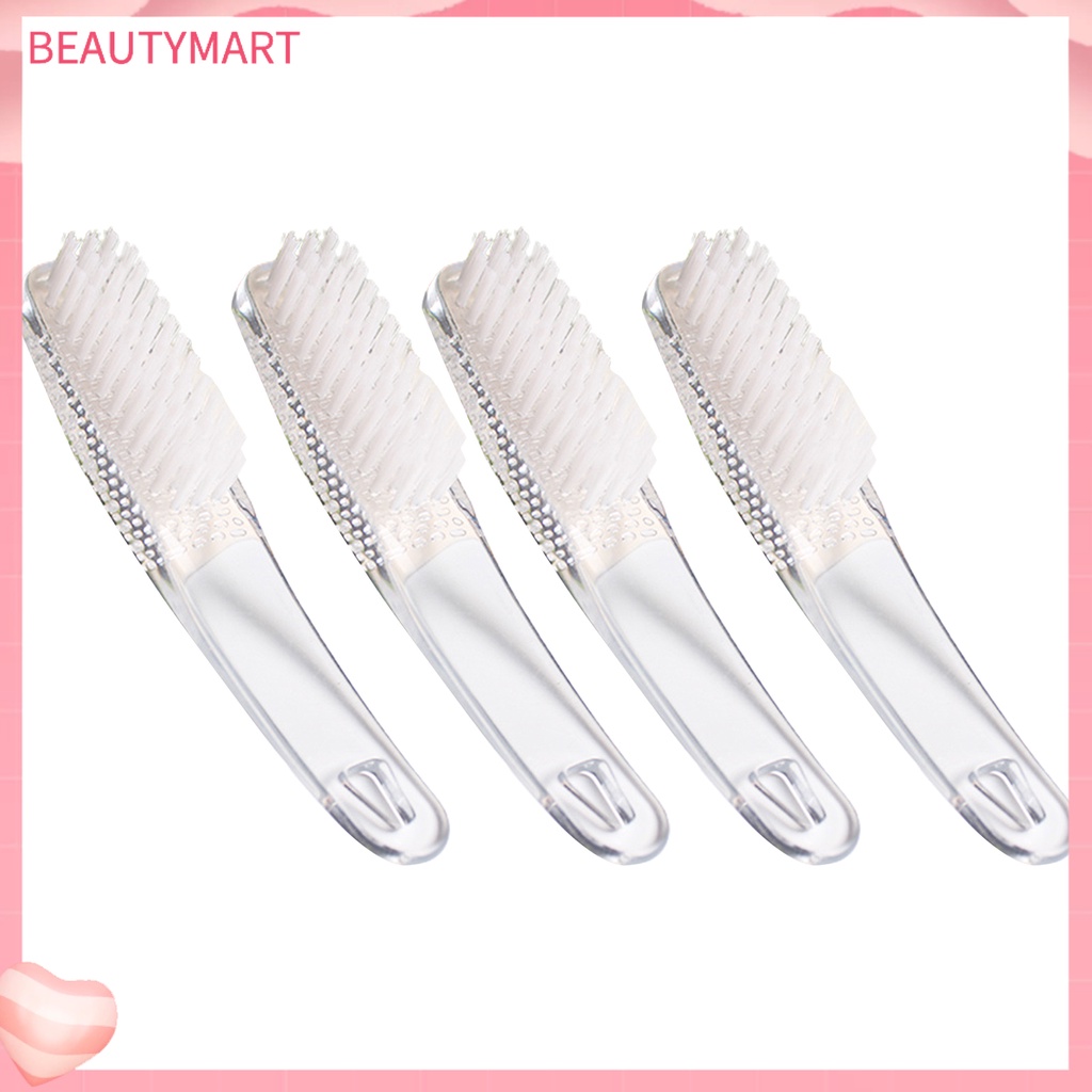 Set 4 Bàn Chải Vệ Sinh Móng Tay Cầm Dài Gọn Nhẹ Thoải Mái Đa Năng Có Thể Tái Sử Dụng